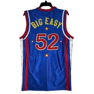 Harlem Globetrotters Jersey *Big Easy #52* *Mens M* Blue Stars